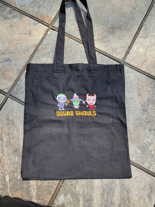 Squad Ghouls Embroidered Tote bag