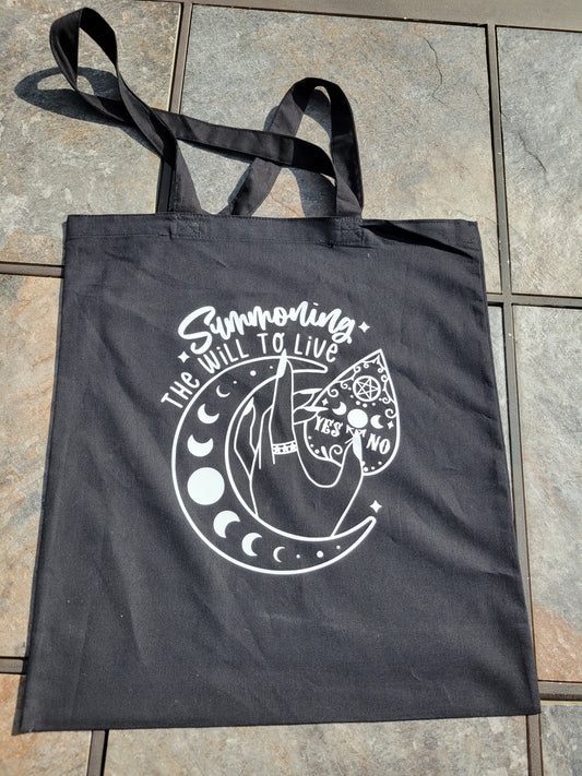 Summoning the Will to Live Tote bag 100% cotton