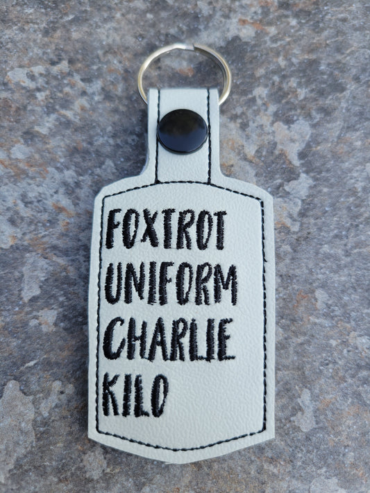 Foxtrot Uniform Charlie Kilo KeyFob