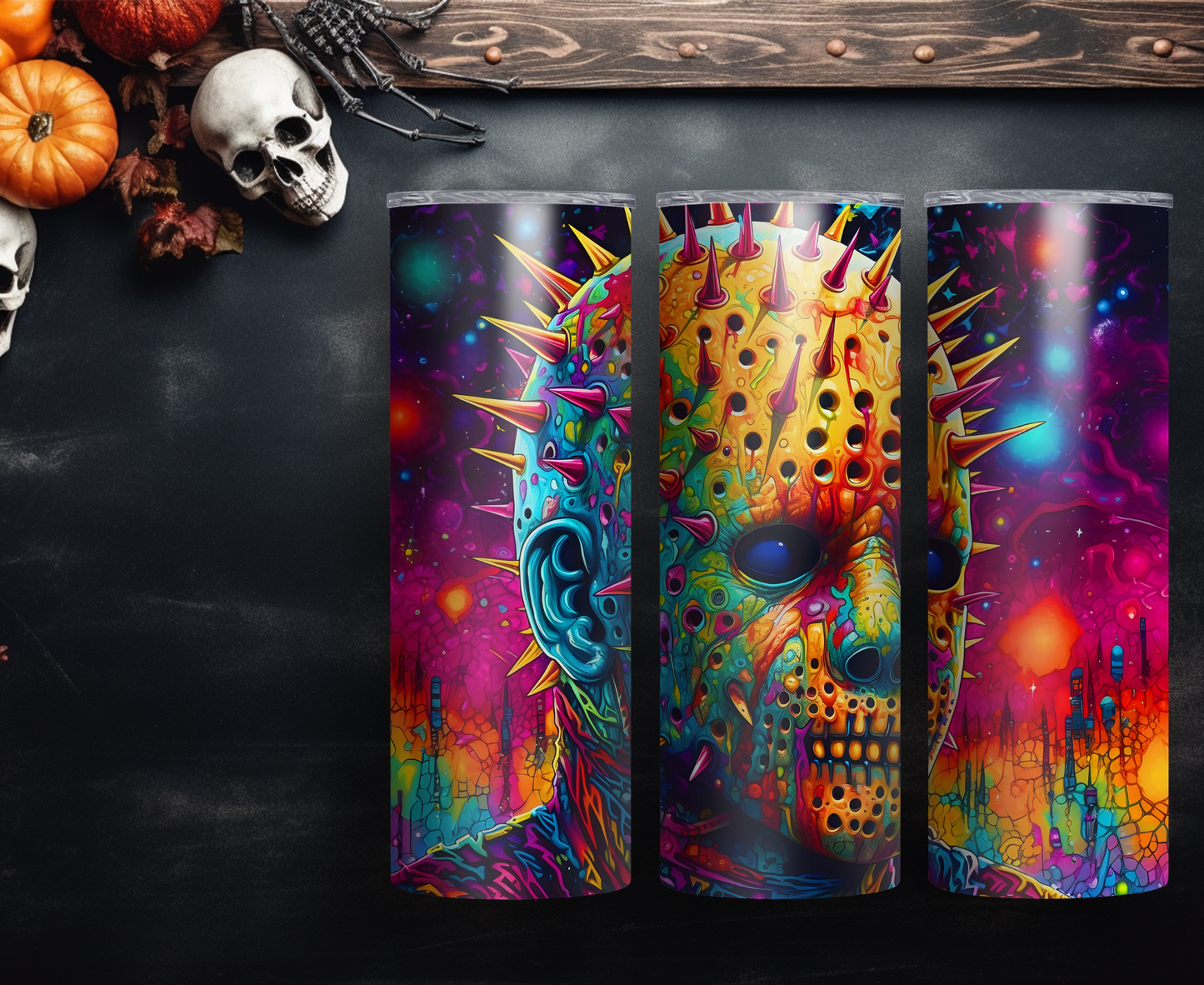 Colorful Horror Tumbler   * 11 Different Styles *